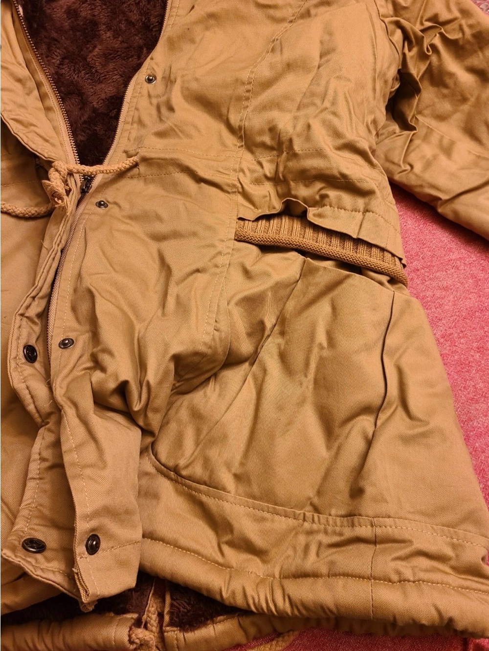 iloveSIA Size 12 Women's Hooded Sherpa Lined Parka Coat - Picture 5 of 9